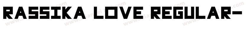 Rassika Love Regular字体转换